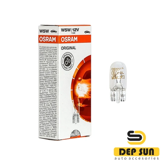 Лампа накаливания W5w w2*9.5d Osram