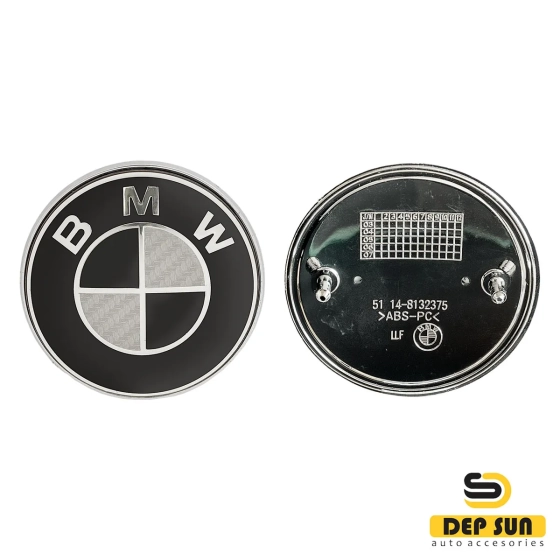 Эмблема, значок BMW black/carbon 82mm
