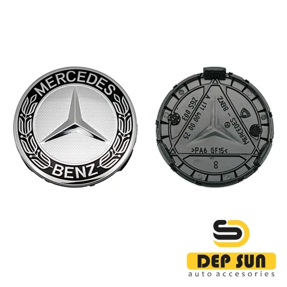 центральный колпак на колесо mercedes черный пшеница