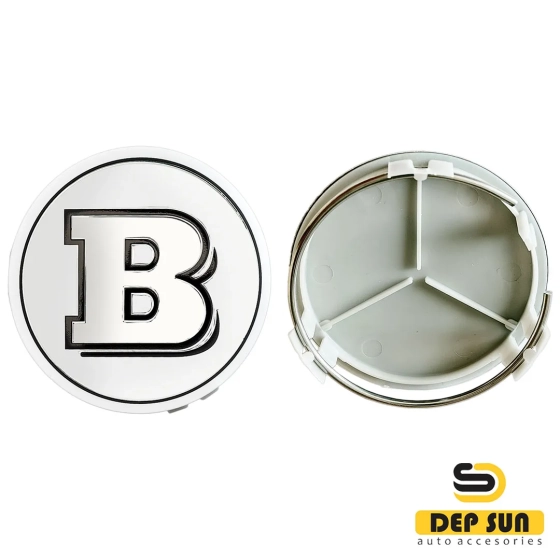 центральный колпак на колесо mercedes серебристый BRABUS