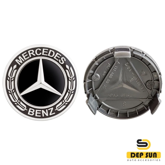 центральный колпак на колесо mercedes все черное пшеница