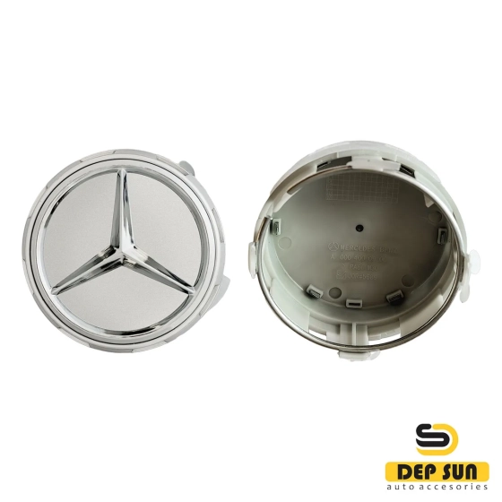 центральный колпак на колесо mercedes серебристый глубокое