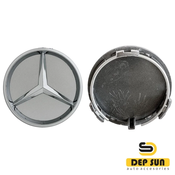 центральный колпак на колесо mercedes серебро/никель маленький
