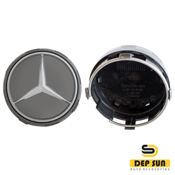 центральный колпак на колесо mercedes серый глубокий