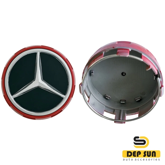 центральный колпак на колесо mercedes красный глубокий