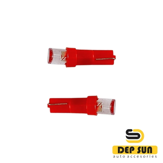 Светодиодная лампа T5 (W1,2W), цвет красный 1s 12v