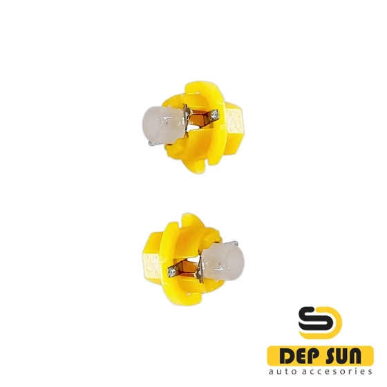 LED lamp MF5 (bx8,4d) color yellow, COB 1s 12v