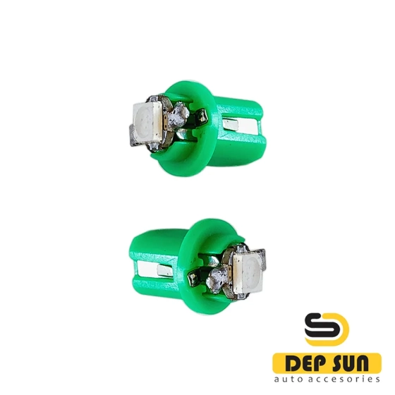 LED lamp MF2 (b8,5d) color green, 5050 1s 12v