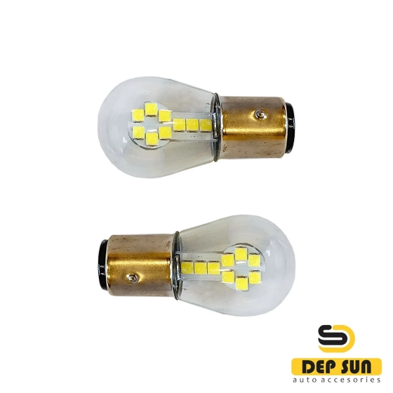 LED lamp P21w (R10W) 3030 in a flask (2 sides) 18s 12v