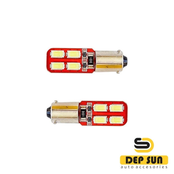 LED լամպ T4W(BA9S) 5630 H6W canbus (2 կողմ) 8s 12v