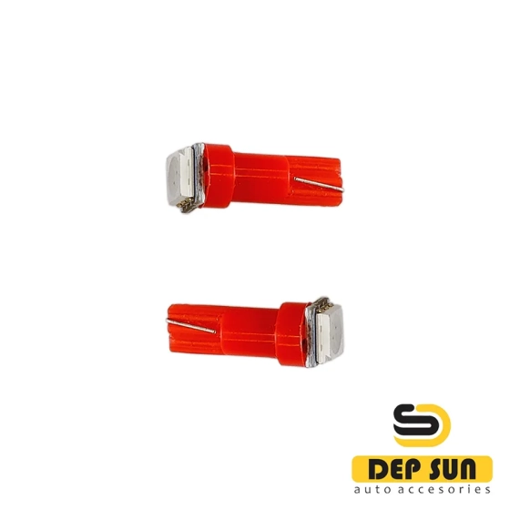 Светодиодная лампа T5 (W1,2W), цвет красный , 5050 1s 12v