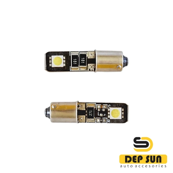 Светодиодная лампа T4W(BA9S) фибровая, 5050 (2 сторон) 2s 12v