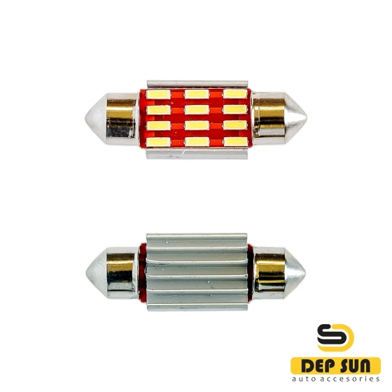 Светодиодная (софитная) лампа  c5w 4014 canbus 36mm 12s 12v