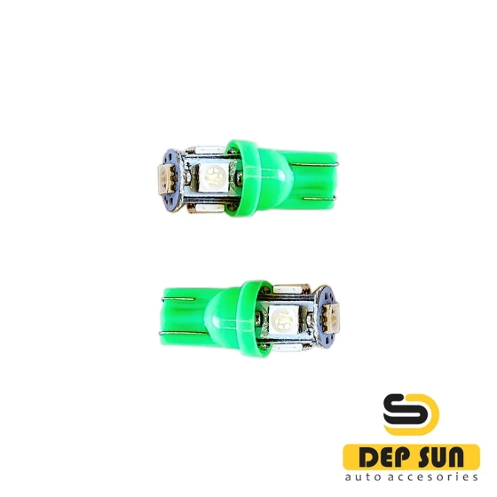 LED lamp T10 w5w 5s green 12v