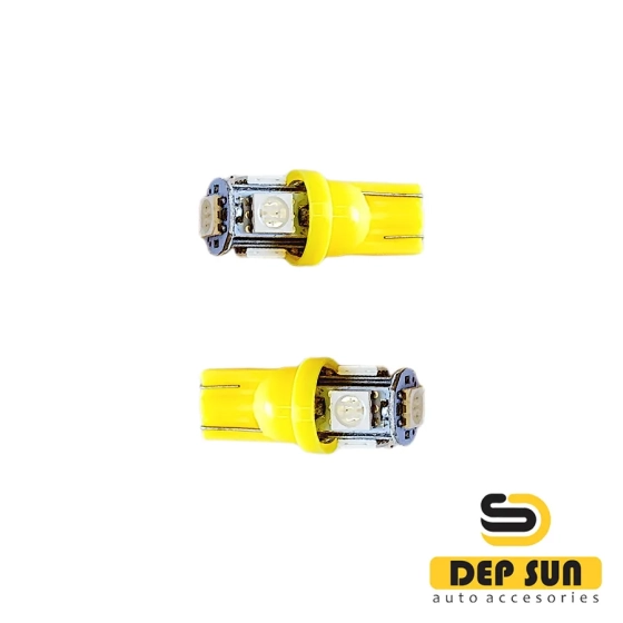 LED lamp T10 w5w 5s yellow 12v
