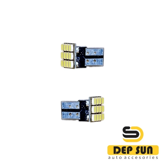 LED lamp T10 w5w fiber 12s 12v