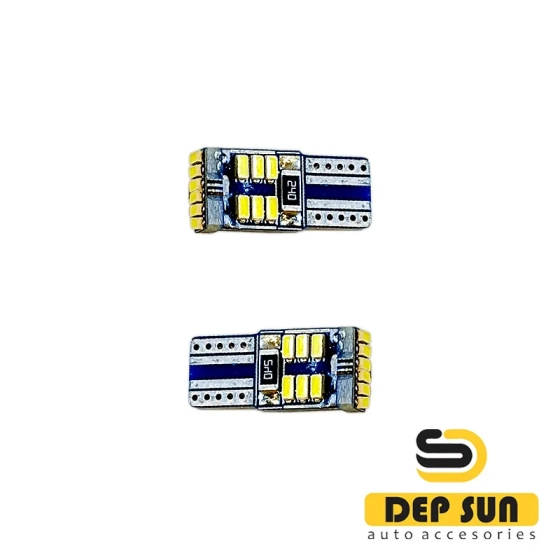 Светодиодная лампа T10 w5w фибровая 18s 12v