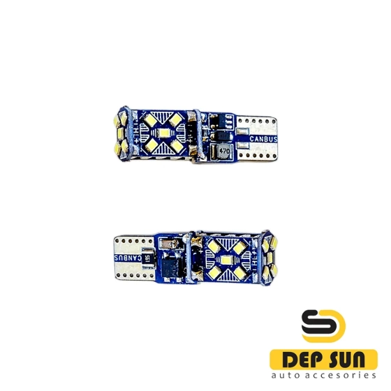 Led lamp T10 w5w canceller (3 sides) 15s 12v