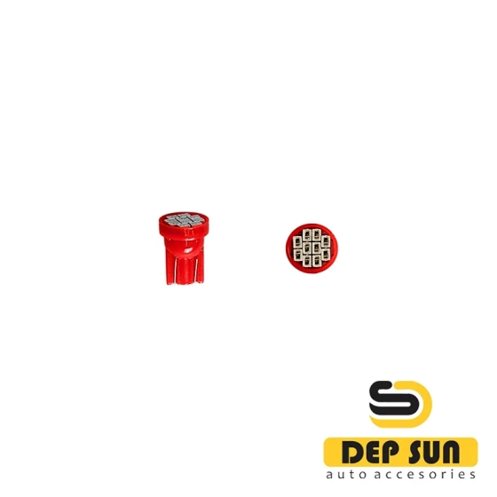 LED լամպ T10 w5w կարմիր 10s 12v