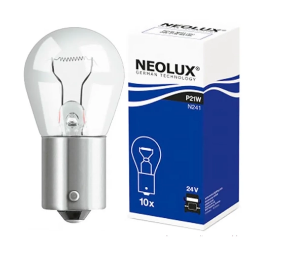 Лампа накаливания P21w ba15s 24v Neolux N241