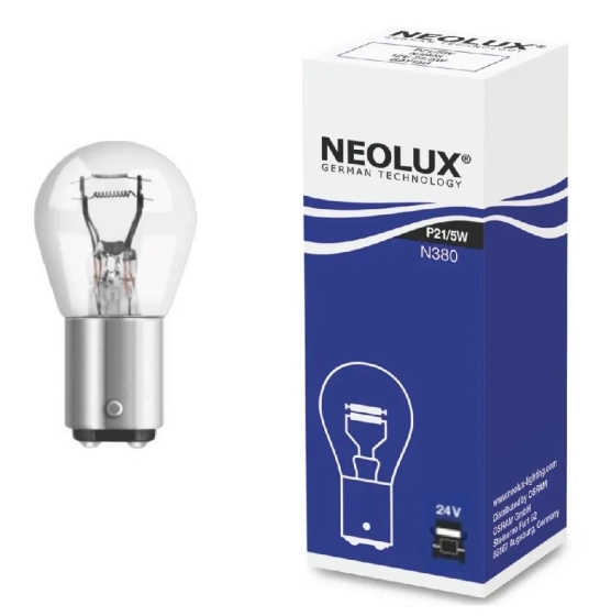 Лампа накаливания P21/5w bay15d 24v Neolux N334