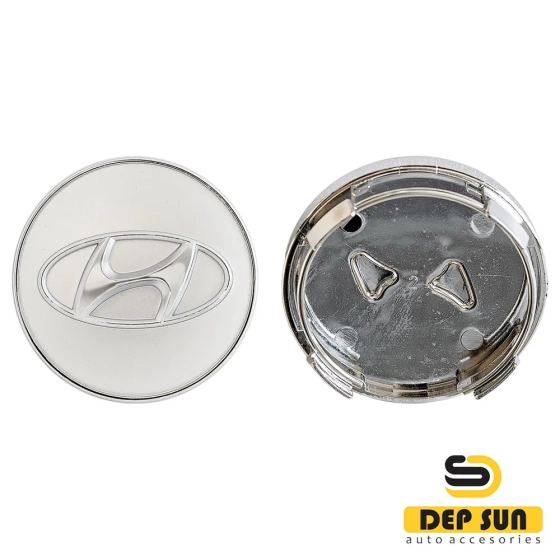 Cap Hyundai silver new 61mm